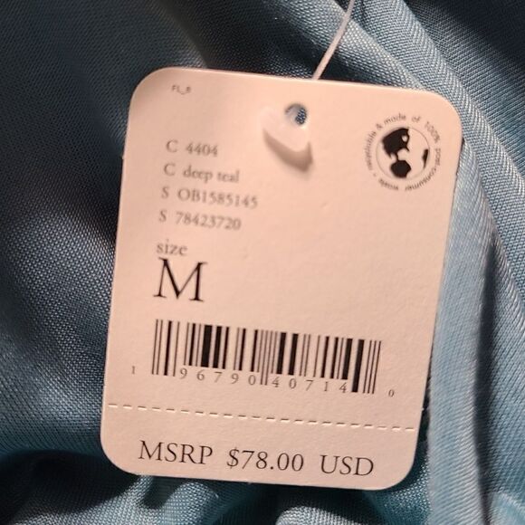 Free People 'Don't You Wish' Velvet Bodysuit, Deep Teal | M - Picture 7 of 9